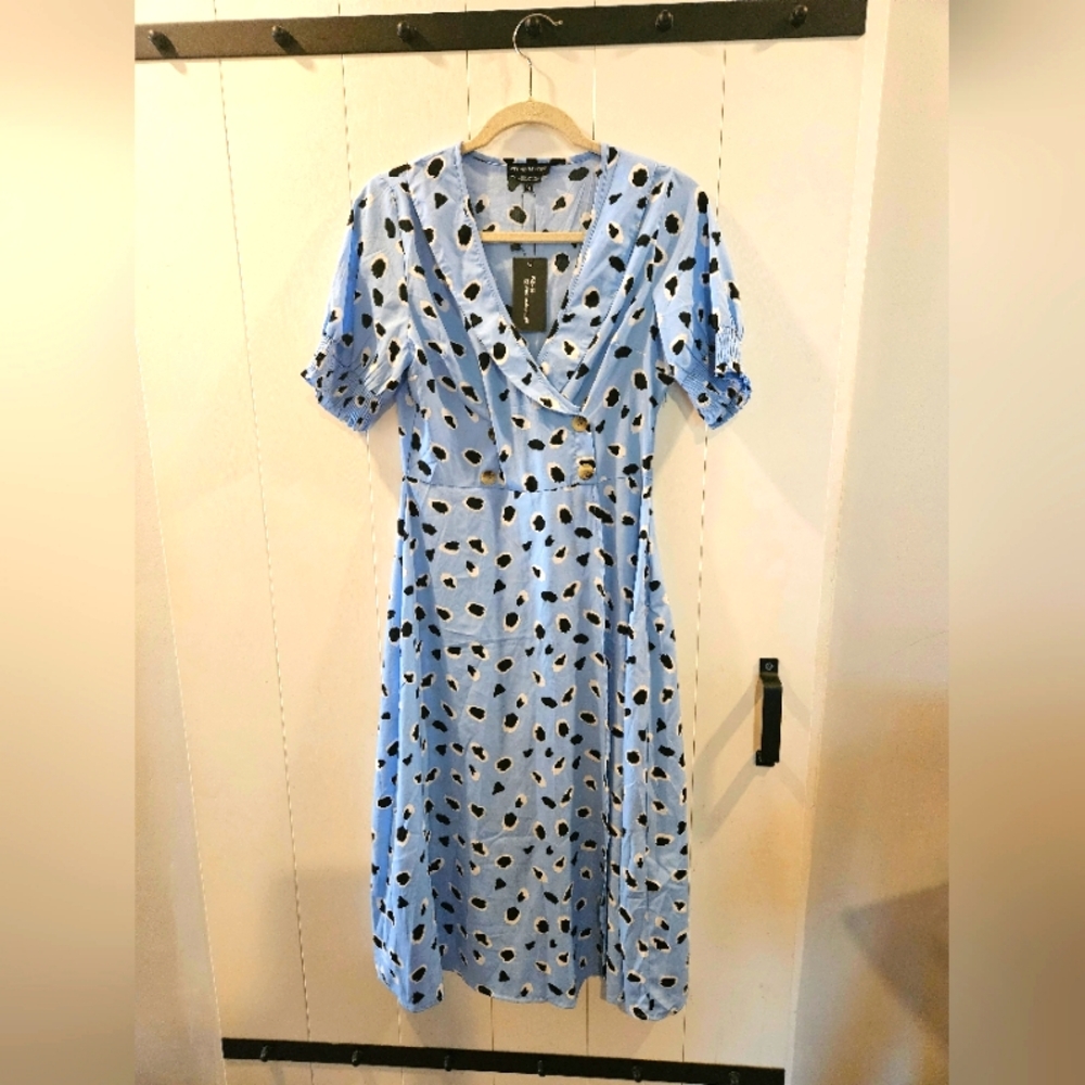 Wednesday's Girl Anthropologie Leopard Print Dress M